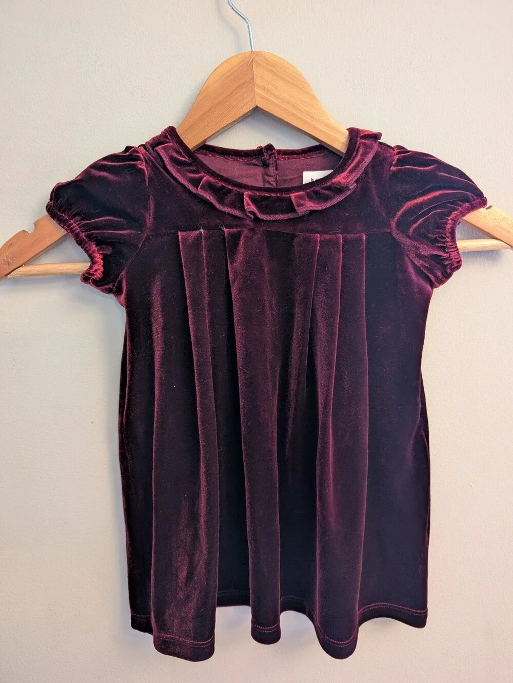 Baby Gap Red Velvet Holiday Dress Size 12m